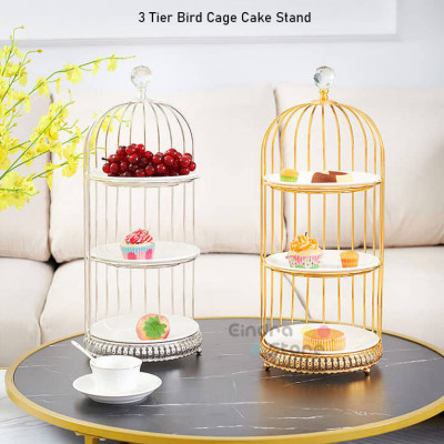 3 Tier Bird Cage Cake Stand